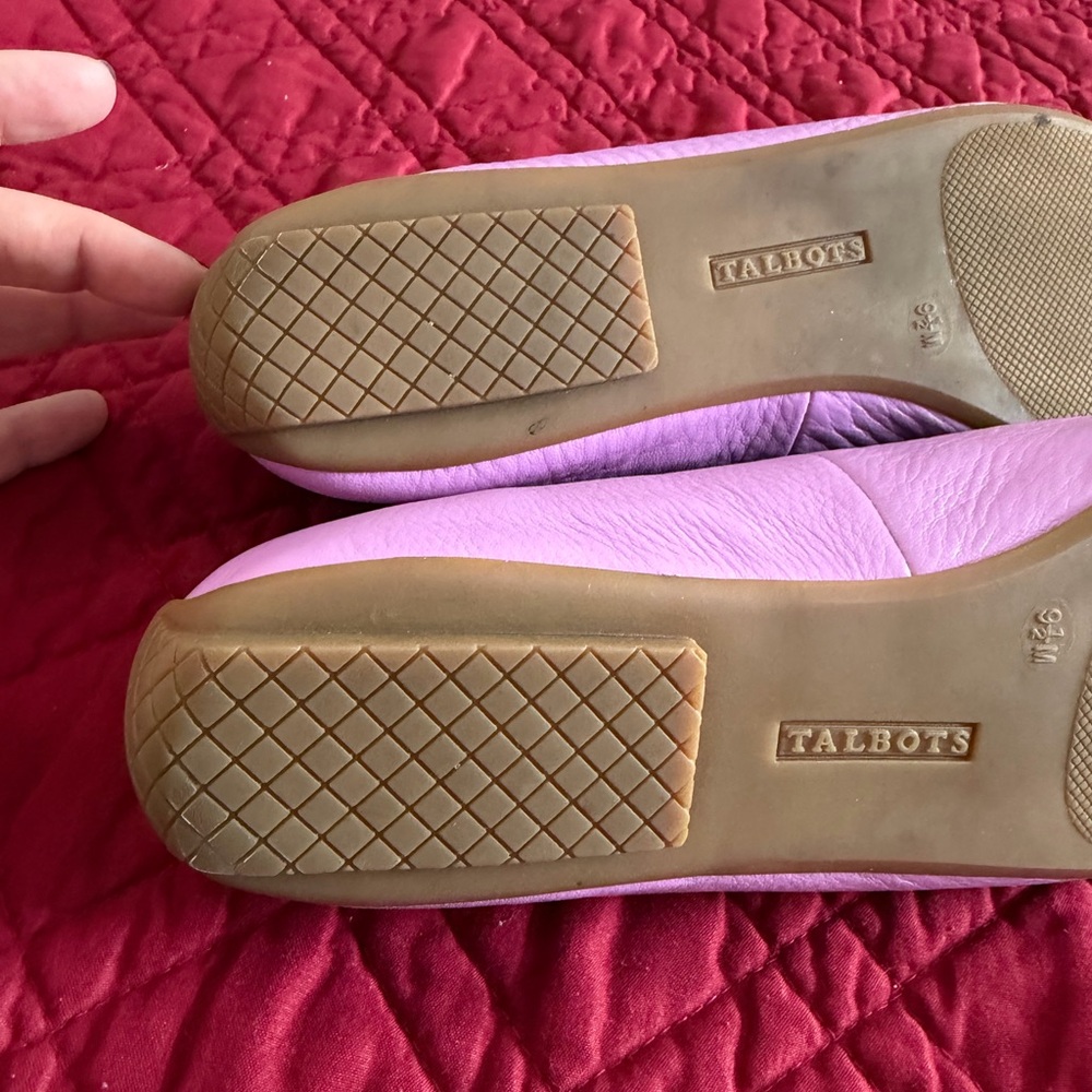 TALBOTS FRANCESCA CHAINLINK DRIVING MOCCASINS - PEBBLED LEATHER SIZE 9.5 - Picture 8 of 11